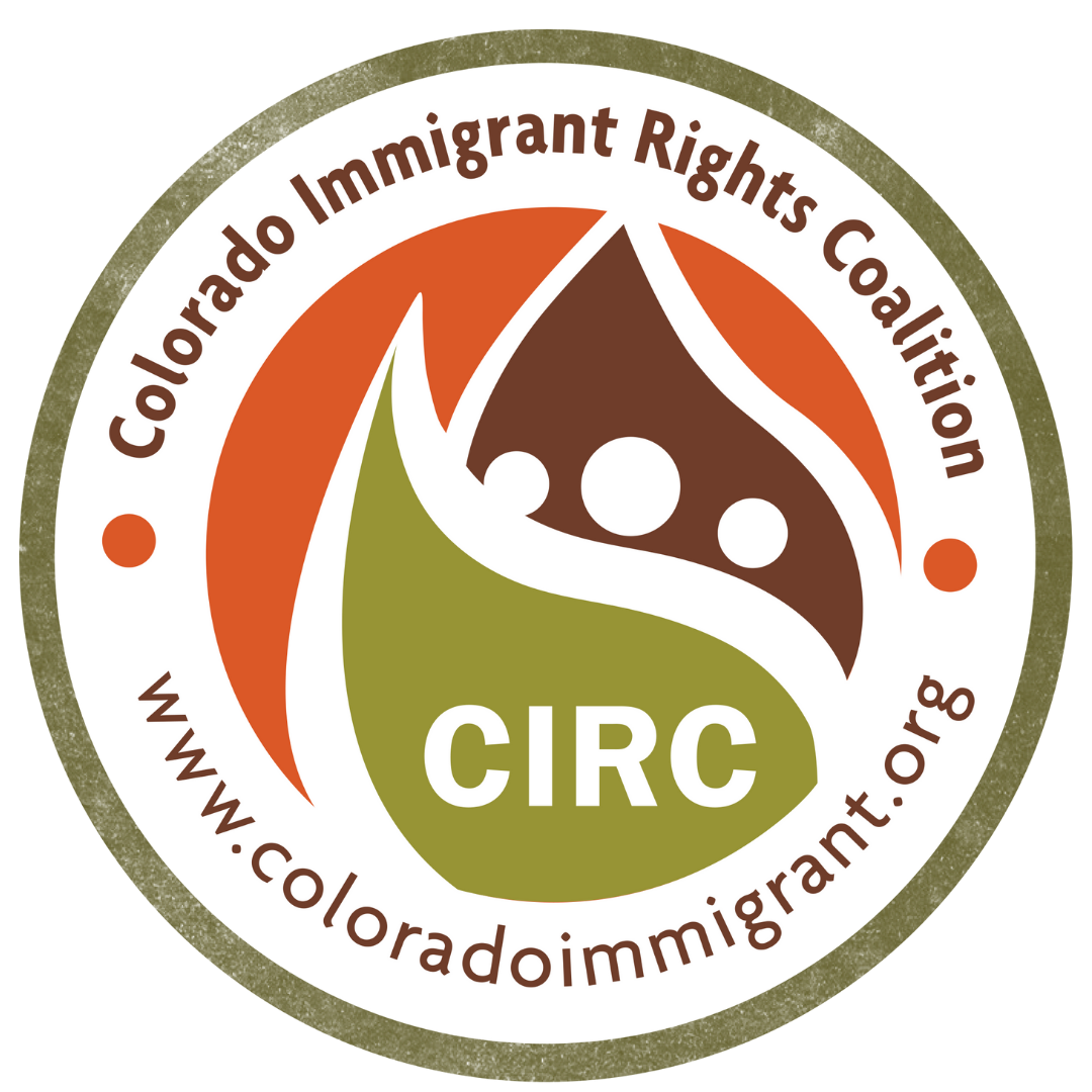 Colorado Immigrant Rights Coalition logo with website URL: www.coloradoimmigrant.org
