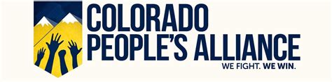 Colorado People's Alliance logo with subtext: 'We fight. We win.'